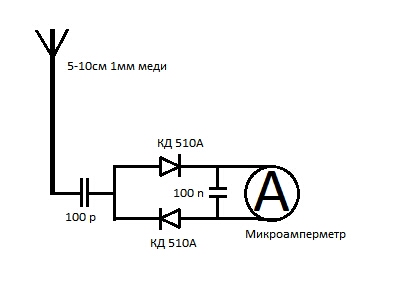 Детектор поля схема