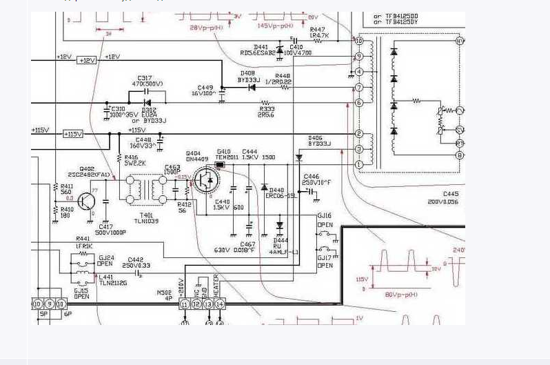 Hitachi uc18yg схема электрическая