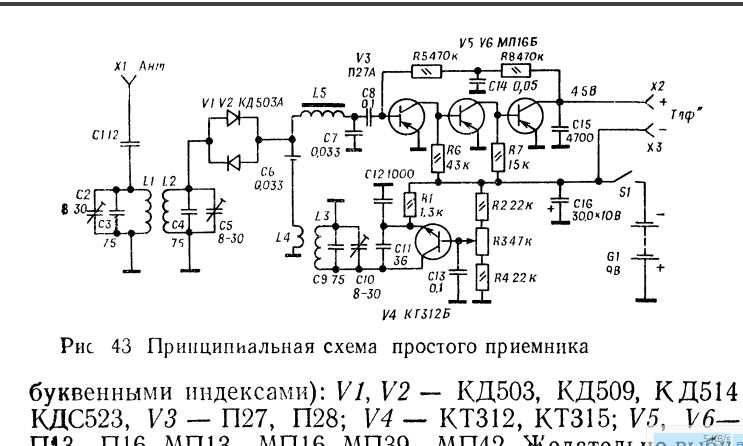 Радиоприемник прямого преобразования схема