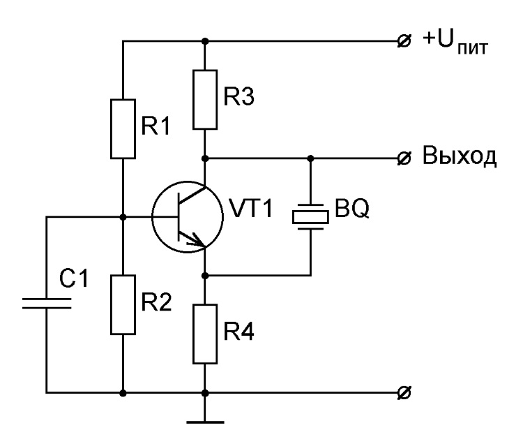 Генератор на транзисторе схема