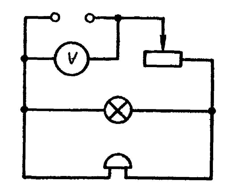 Начертите схему электрической цепи состоящей из источника тока выключателя электрического звонка и