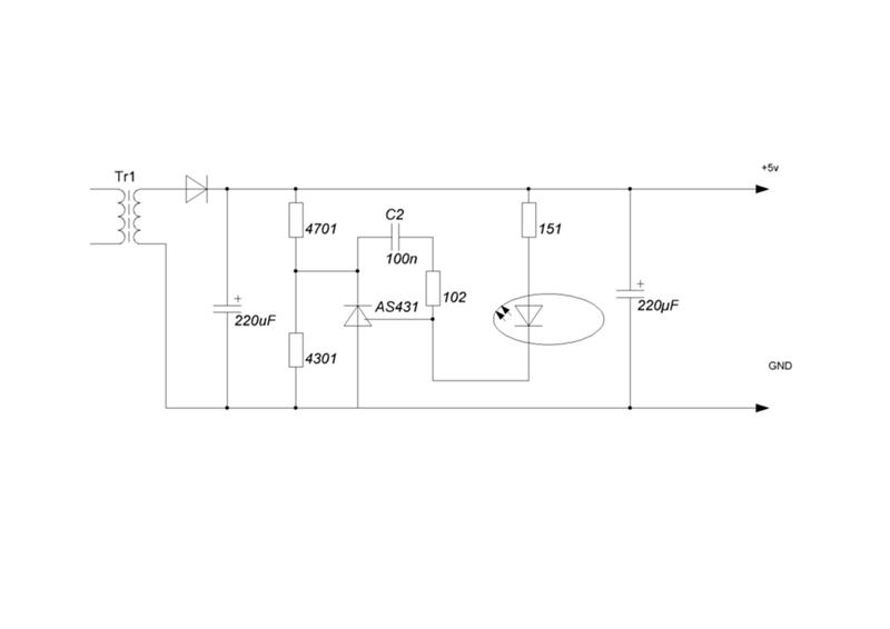 Схема блок питания на 5 вольт 5