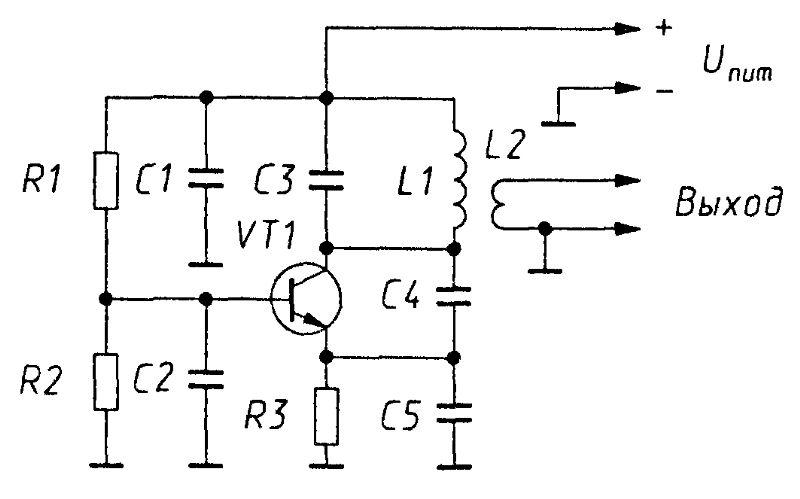 Схема генератора lc с индуктивной 3х точкой