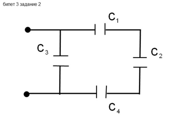 Батарея конденсаторов на схеме