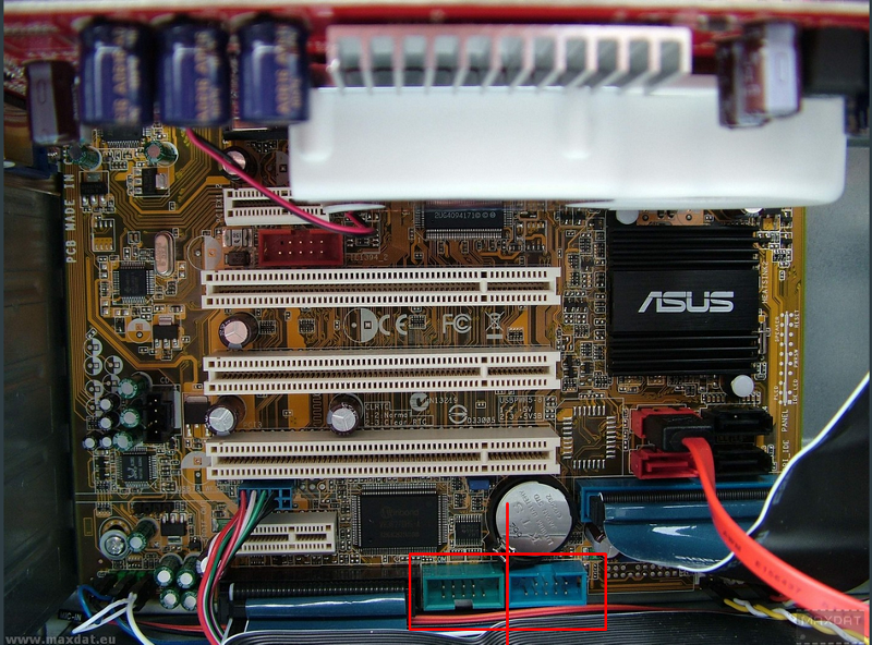 Материнская плата asus p5q схема подключения