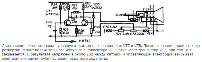 Осциллограф ф4372 схема