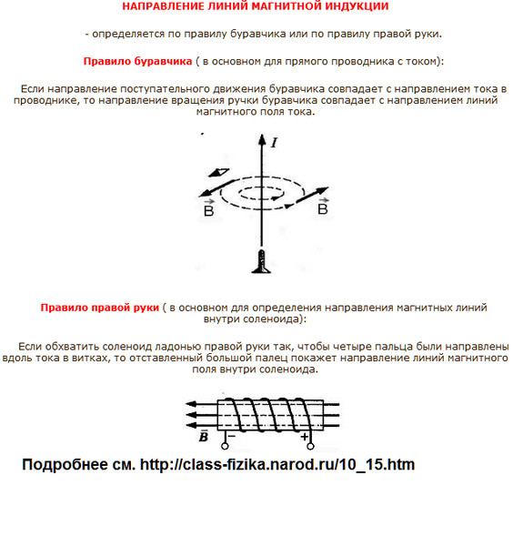 На рисунке указано положение магнитных линий поля