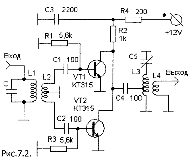 Умножители частоты на транзисторах схема