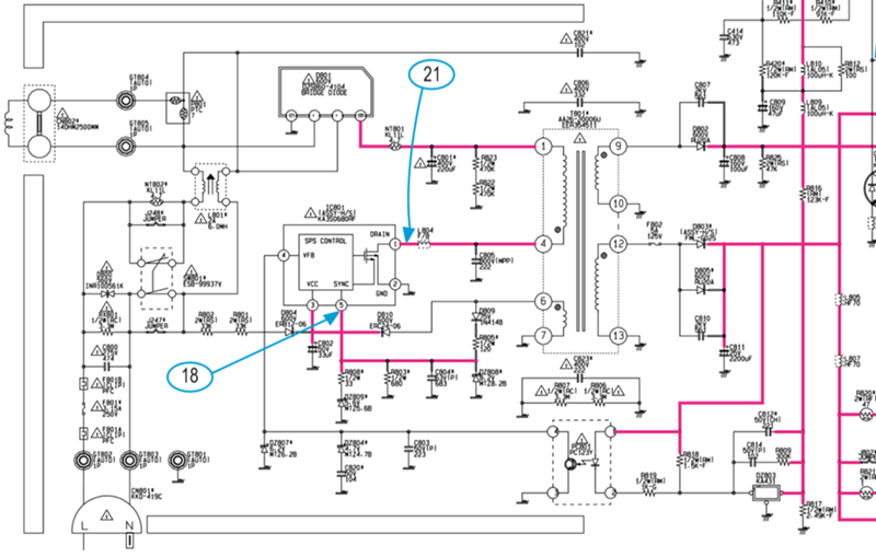 Samsung ck 14f1vr схема