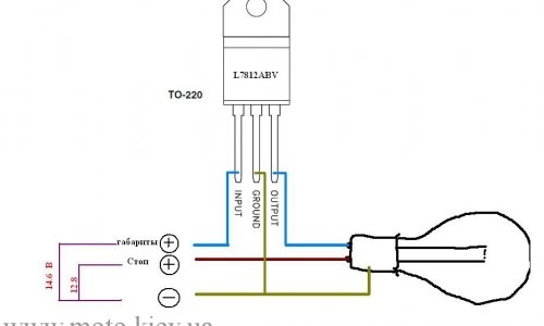 Lm7812cv характеристики схема подключения