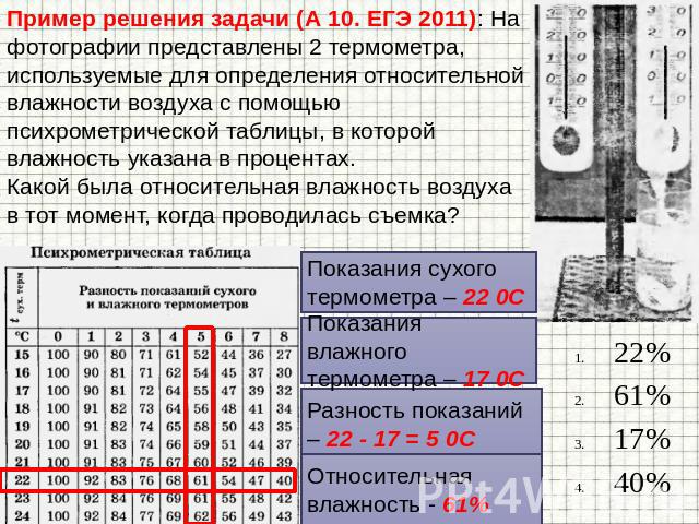 Установите соответствие между приборами и физическими величинами психрометр манометр спидометр