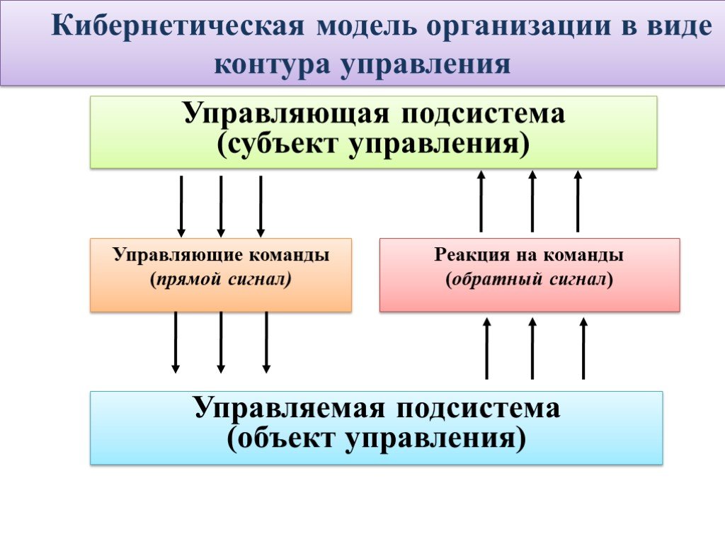 Кибернетическая система схема