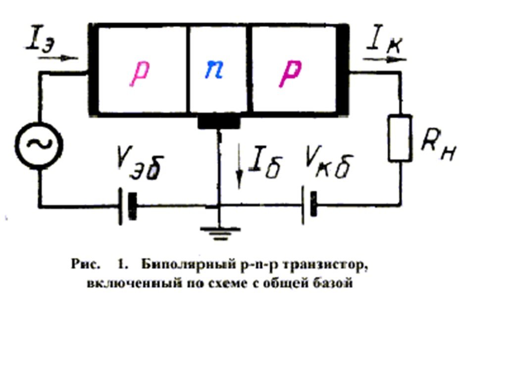 Как обозначается на схеме полупроводниковый транзистор