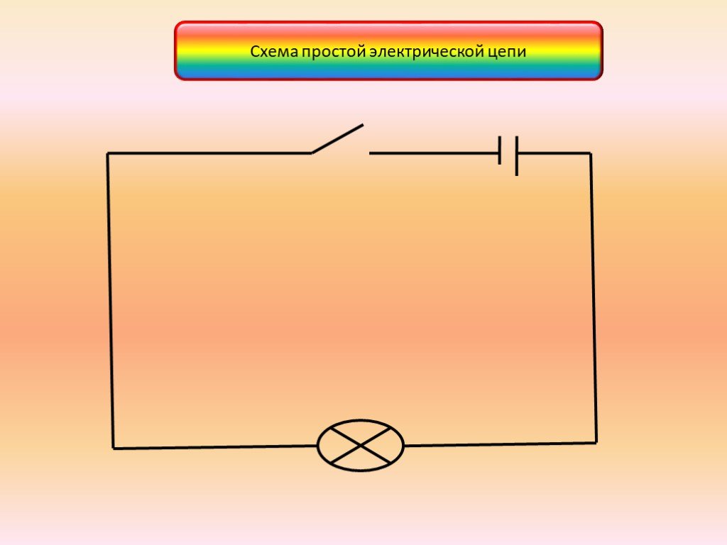 Картинка простейшая электрическая цепь