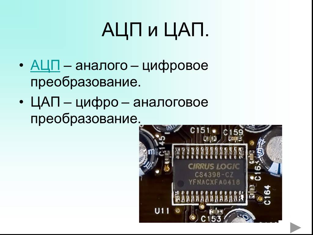 В схемах ацп и цап счетчик выполняет функцию