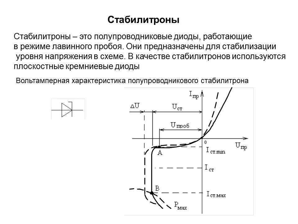 Функция стабилитрона в схеме