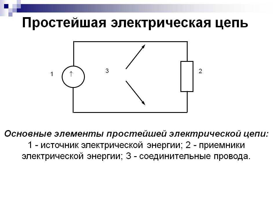 Простая схема электроцепи