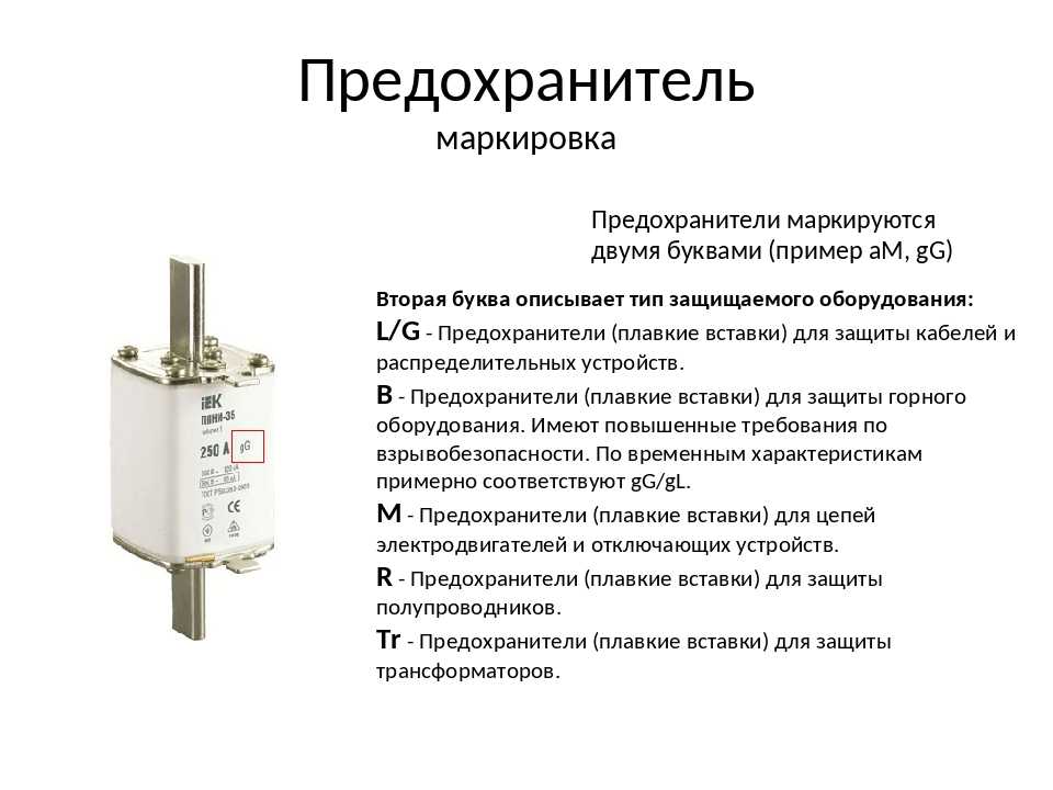 Плавкий предохранитель выбрать