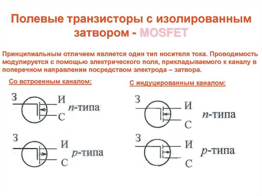 Мосфет обозначение на схеме