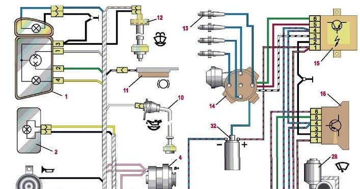 Схема ВАЗ 2115 2 Схемы Система зажигания, Электрика, Ваза