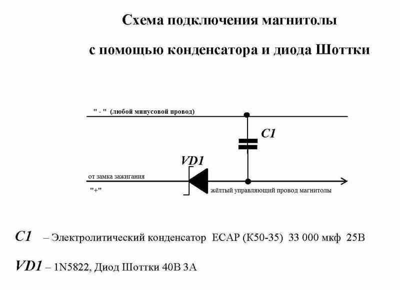 Диод шоттки схема