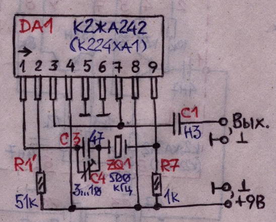 К2жа242 схема включения