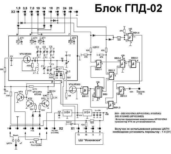Схема лампового гпд кв трансивера