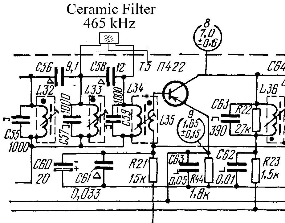 Схема генератор 465 кгц