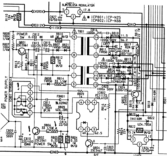 Akai ct 2107d схема