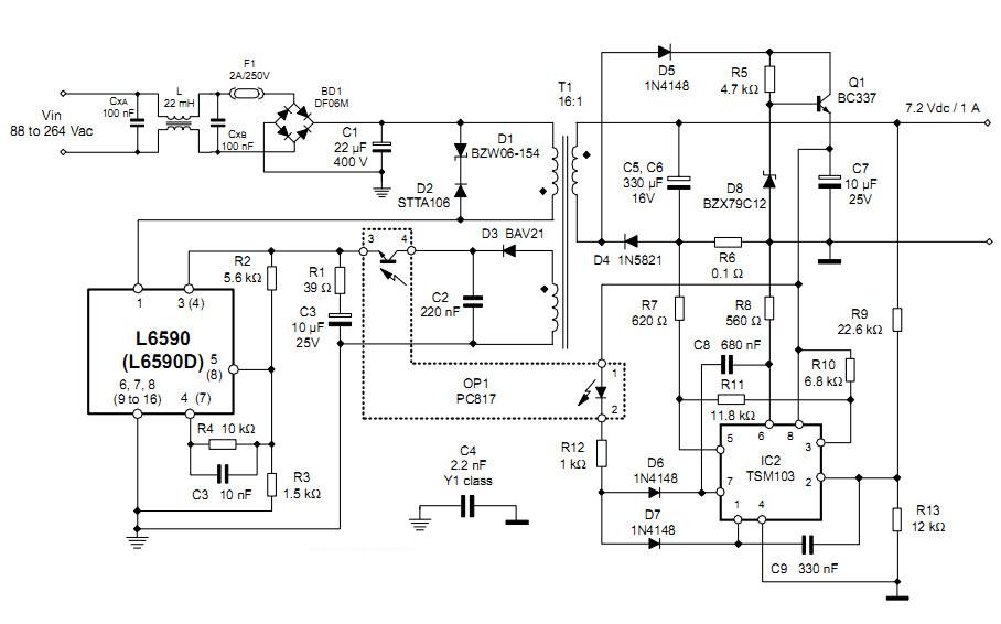 Ob2263mp схема блока питания