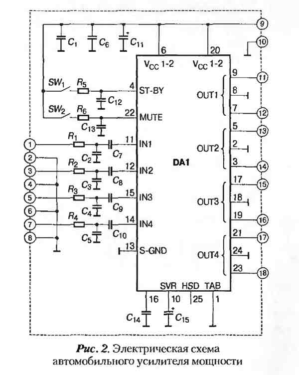 Tda8588bj схема усилителя