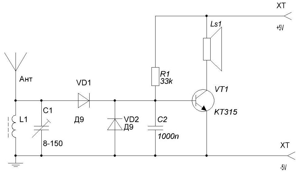 Простейшее радио своими руками схема