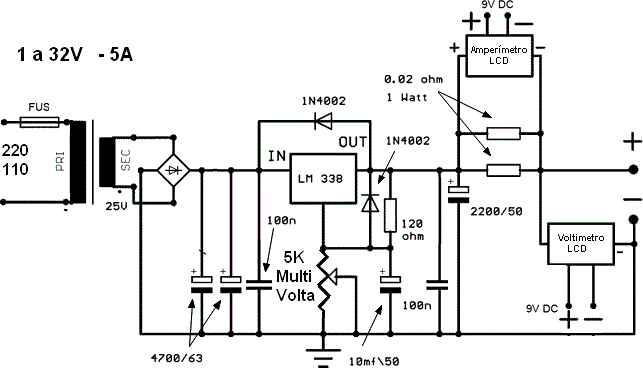 Схема бп lm338