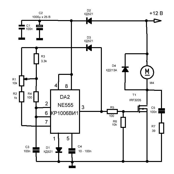 Схема регулятора двигателя