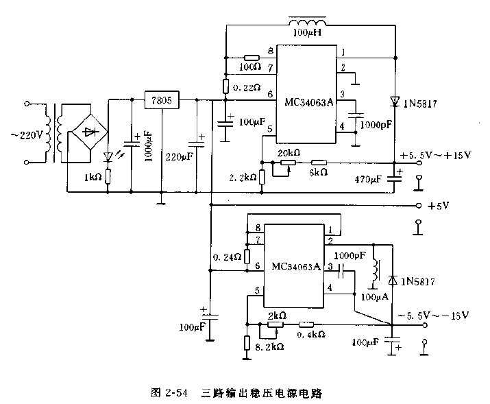 Преобразователь на mc34063a схема