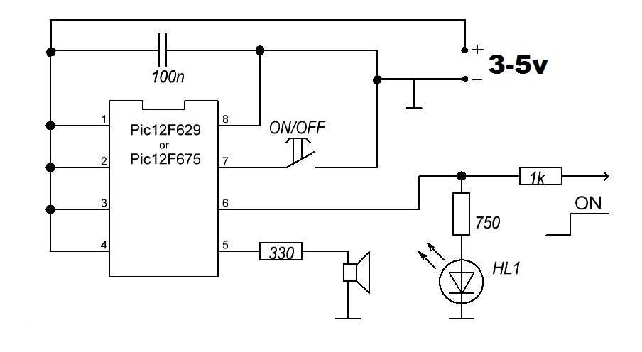 12f675 схема включения как работает