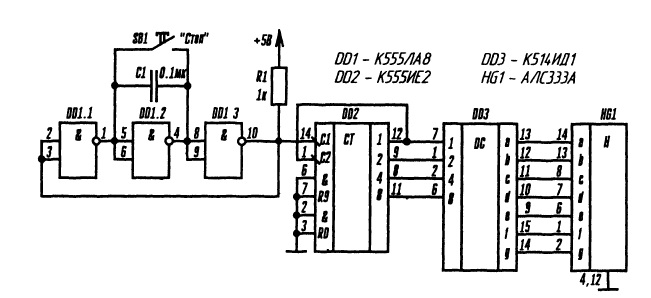 Кр514ид2 схема включения