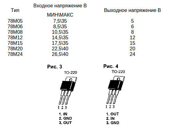 78l09 характеристики схема подключения