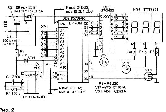 Cd4060be схема включения