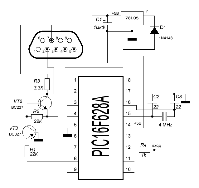 Схема на программатор на pic