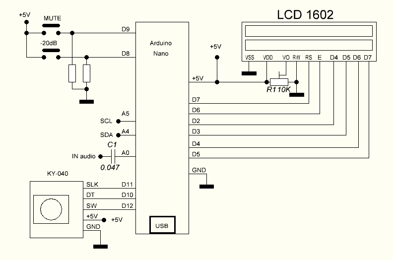 Схема i2c lcd 1602