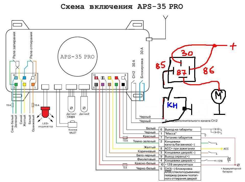 Sheriff aps 35 pro схема подключения