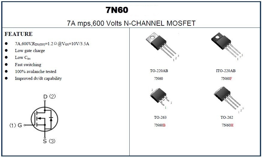 Транзистор 7n60b аналоги фото - PwCalc.ru