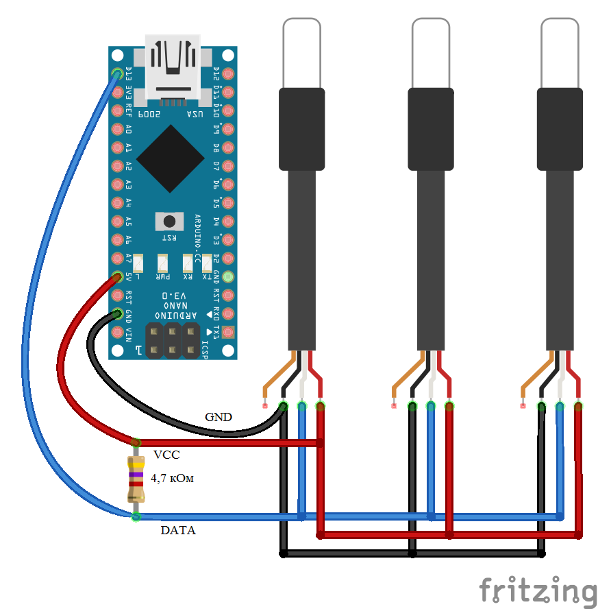 Подключение цифрового датчика температуры. Датчик ds18b20 к ардуино нано. Ds18b20 герметичный распиновка. Датчик 18b20.