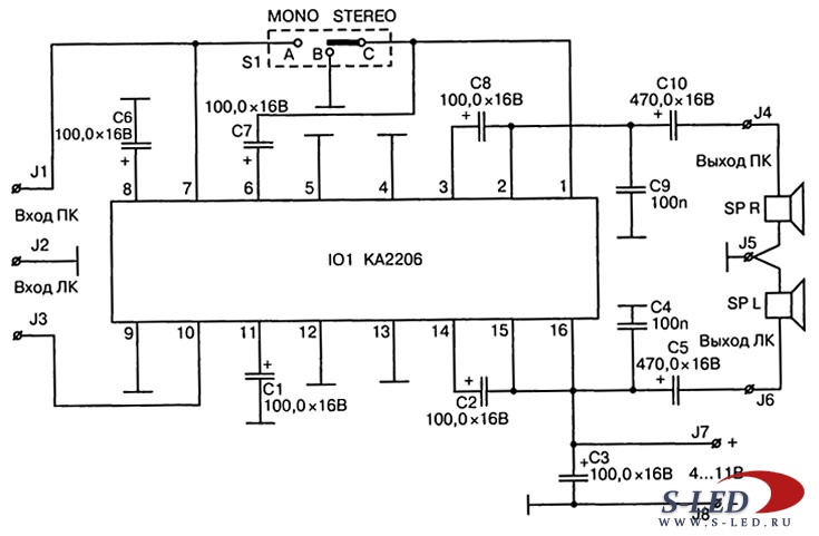 Ta8403k схема включения