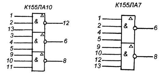 Схема микросхемы к155ла3