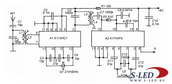 К174пс1 приемник схема