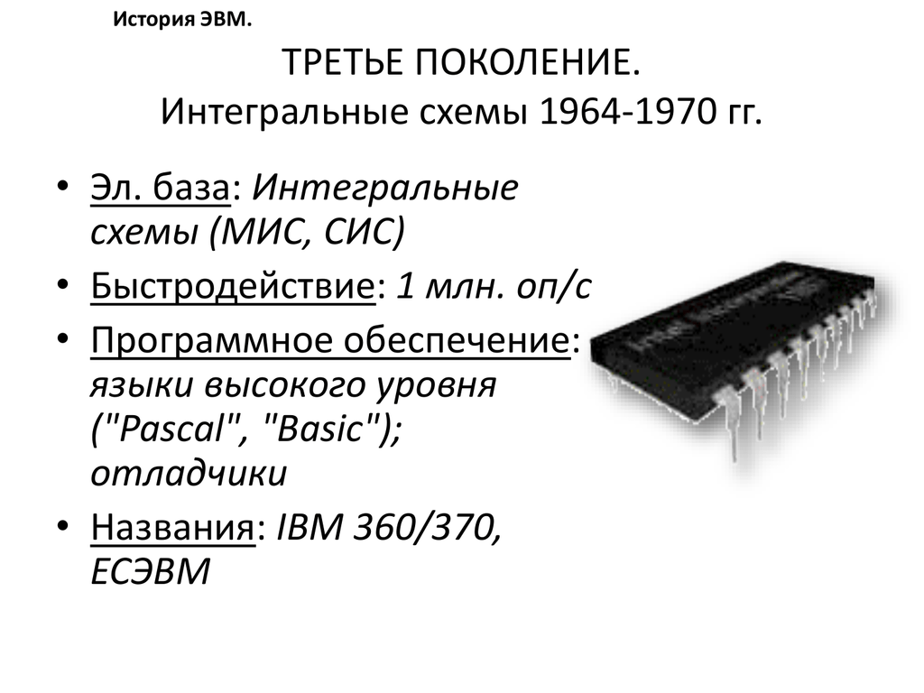 Интегральных схемах эвм. Интегральная схема 3 поколения ЭВМ. Третье поколение — Интегральные схемы (1965-1980). Микросхемы третьего поколения ЭВМ. Интегральная схема третьего поколения ЭВМ.
