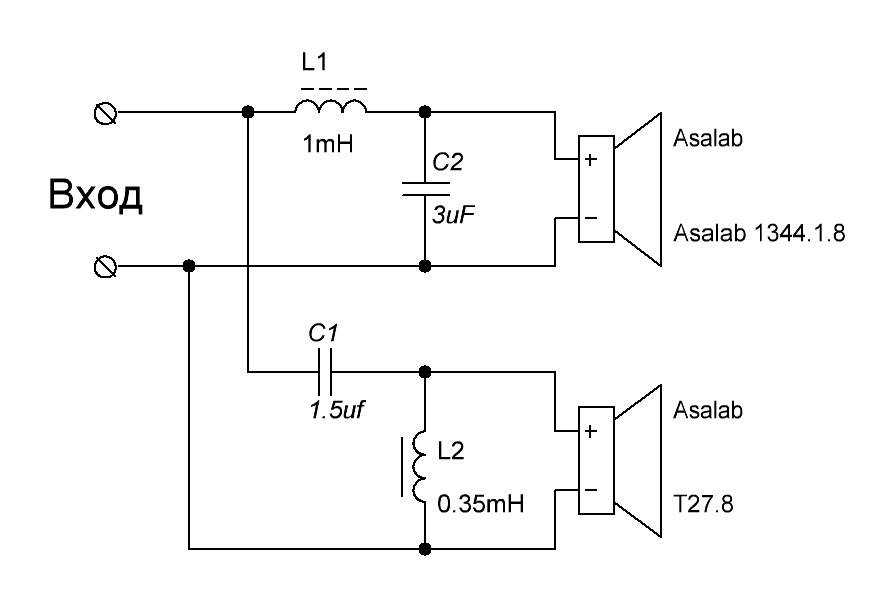 Схема пассивного сабвуфера