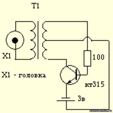 Генератор для пьезоизлучателя схема